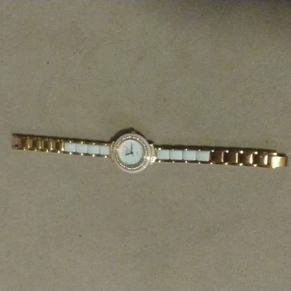 Armitron Accessories - Armitron Ladies Ceramic Now Ladies Watch 7"Gold Tone